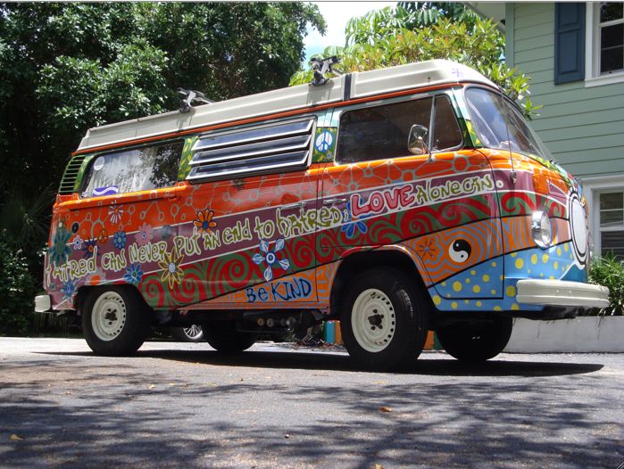 Psychedelic Hippy Vans | Web420.com Psychedelic Blog
